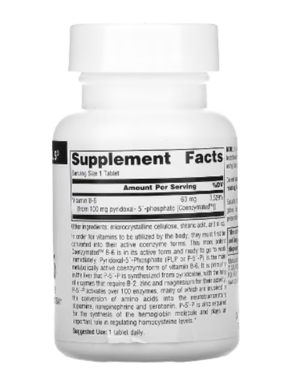 Source Naturals, Coenzymated B-6, 100 mg, 60 Tablets