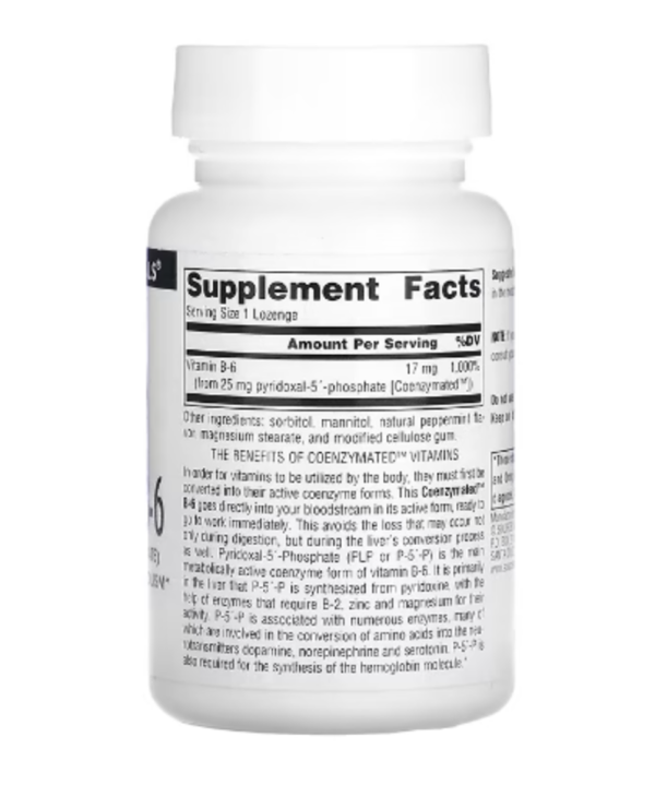 Source Naturals, Coenzymated B-6, 25 mg, 120 Lozenges