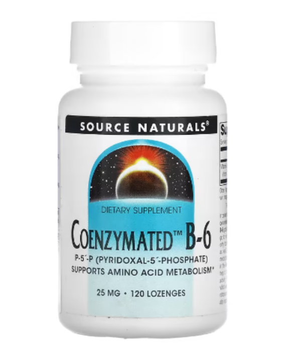 Source Naturals, Coenzymated B-6, 25 mg, 120 Lozenges