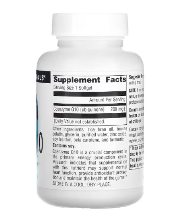 Source Naturals, Coenzyme Q10, 200 mg, 60 Softgels