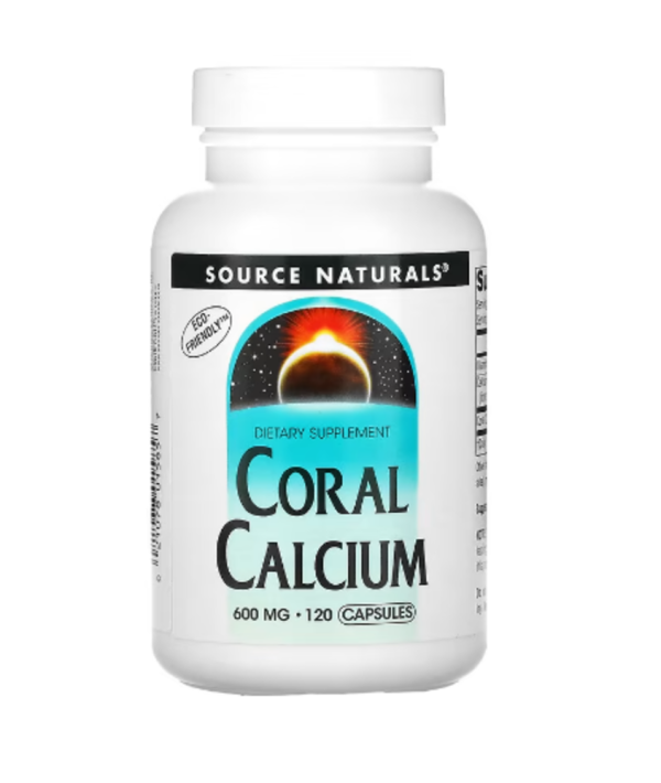 Source Naturals, Coral Calcium, 600 mg, 120 Capsules