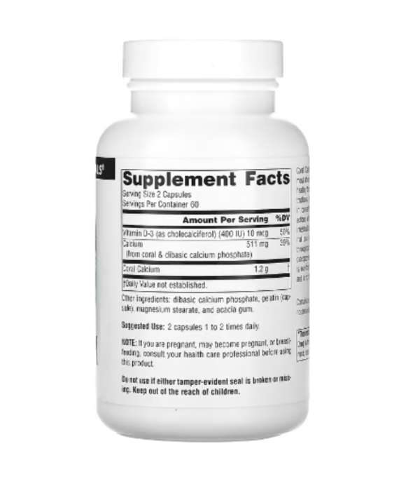Source Naturals, Coral Calcium, 600 mg, 120 Capsules
