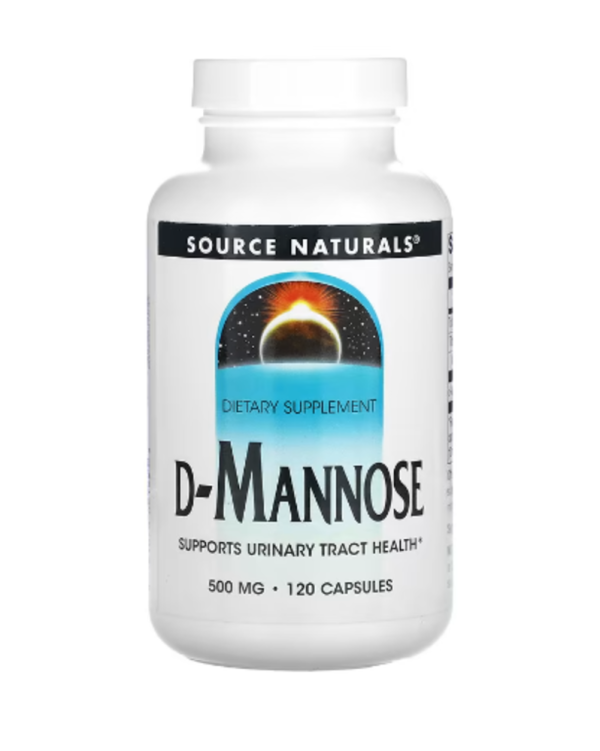 Source Naturals, D-Mannose, 500 mg, 120 Capsules