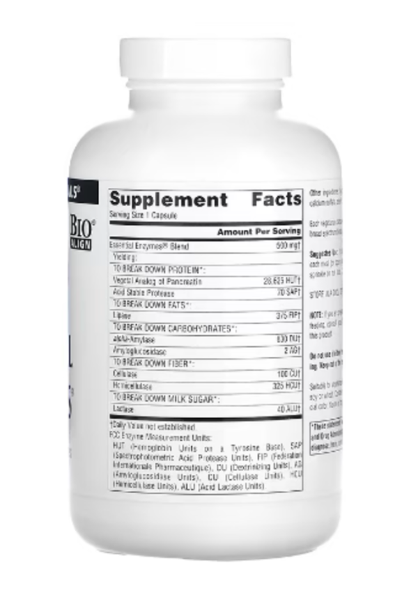 Source Naturals, Daily Essential Enzymes, 500 mg, 240 Veg Capsules