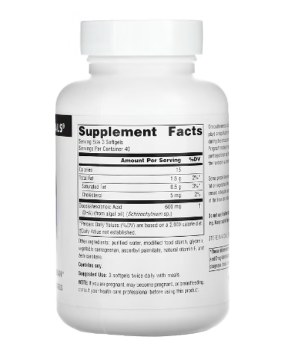 Source Naturals, DHA, 200 mg, 120 Vegetarian Softgels