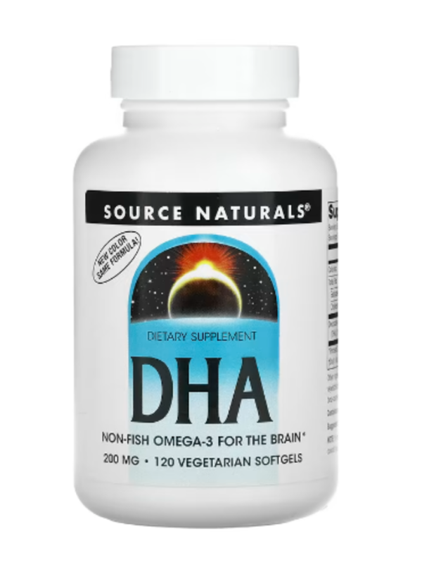 Source Naturals, DHA, 200 mg, 120 Vegetarian Softgels