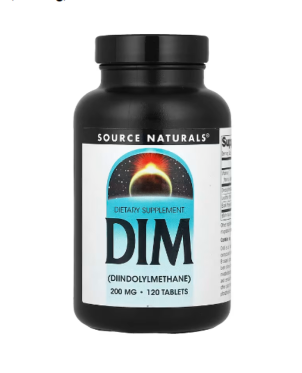 Source Naturals, DIM, 200 mg, 120 Tablets