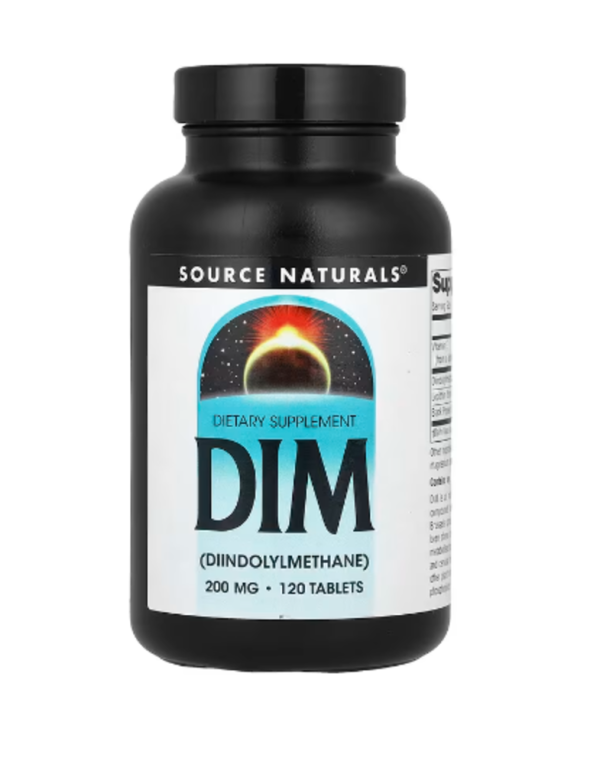 Source Naturals, DIM, 200 mg, 120 Tablets