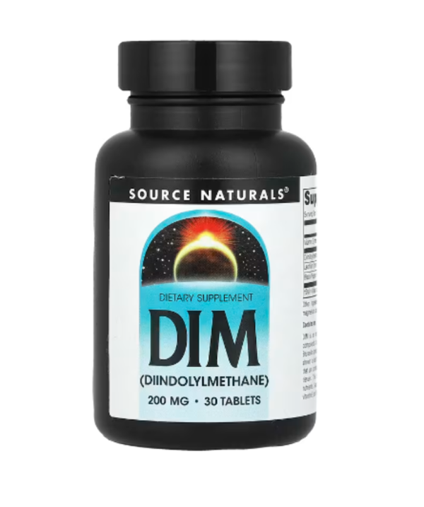 Source Naturals, DIM, 200 mg, 30 Tablets