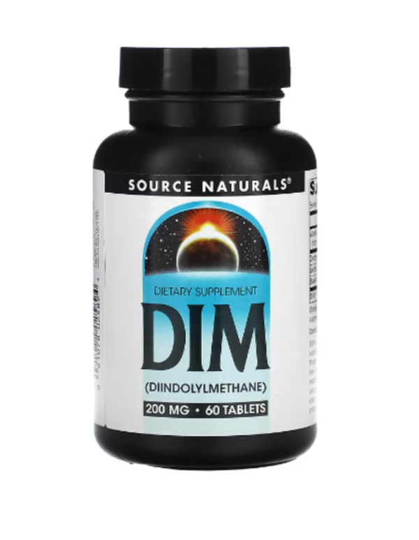 Source Naturals, DIM, 200 mg, 60 Tablets