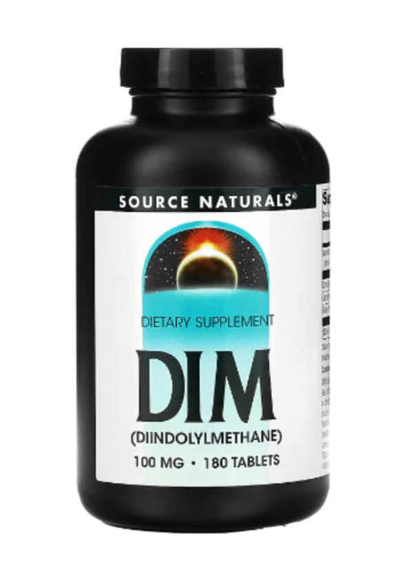 Source Naturals, DIM (Diindolylmethane), 100 mg, 180 Tablets
