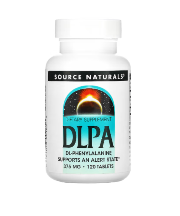 Source Naturals, DLPA, 375 mg, 120 Tablets
