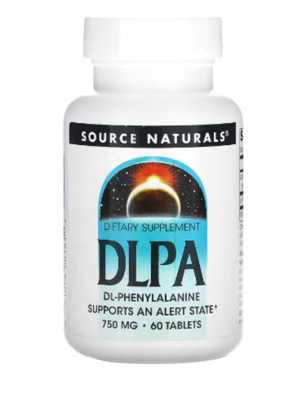 Source Naturals, DLPA, 750 mg, 60 Tablets