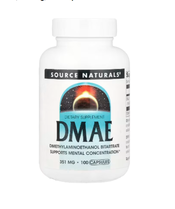 Source Naturals, DMAE , 351 mg, 100 Capsules