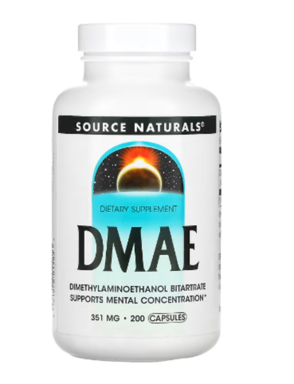 Source Naturals, DMAE, 351 mg, 200 Capsules