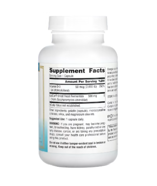 Source Naturals, EpiCor With Vitamin D-3, 120 Capsules