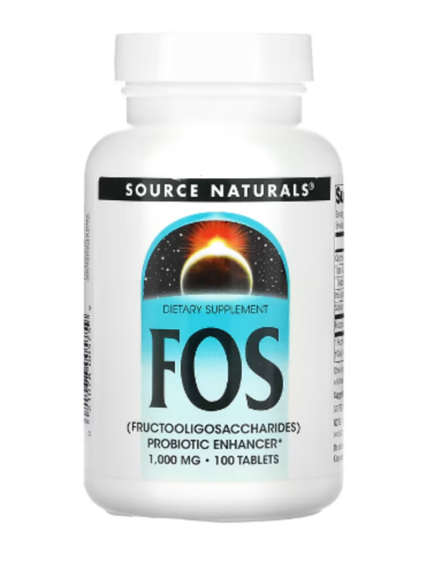 Source Naturals, FOS, 1,000 mg, 100 Tablets