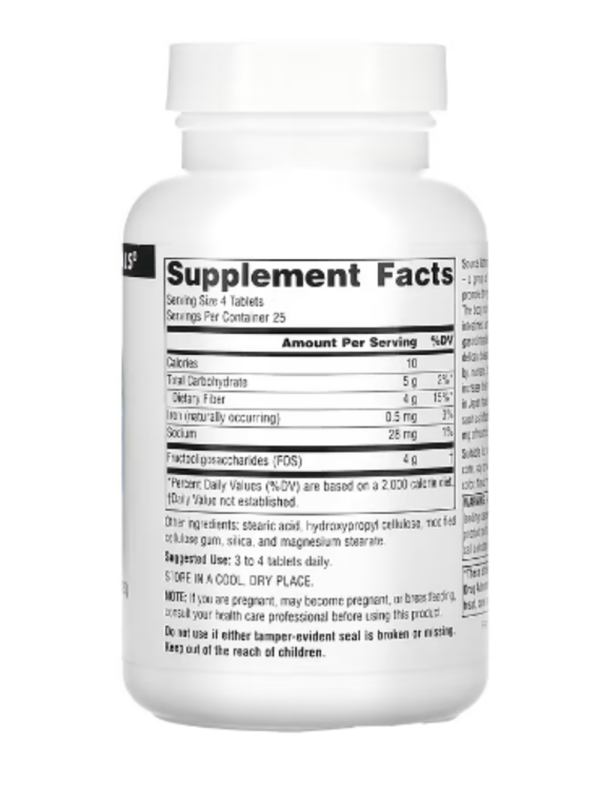 Source Naturals, FOS, 1,000 mg, 100 Tablets