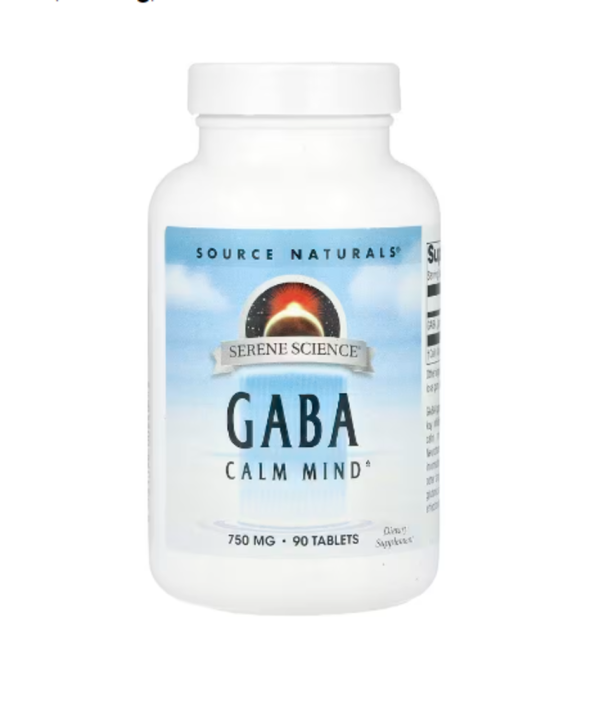 Source Naturals, GABA, 750 mg, 90 Tablets