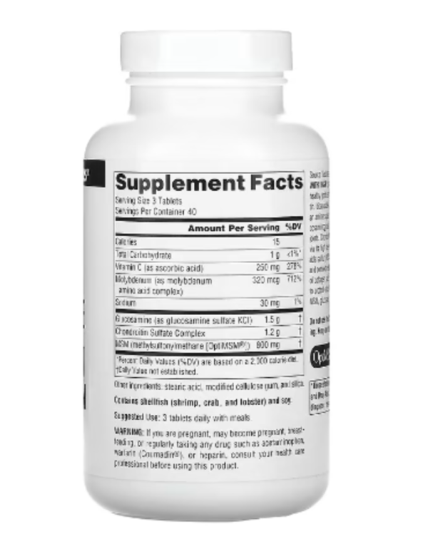 Source Naturals, Glucosamine Chondroitin Complex with MSM, 120 Tablets