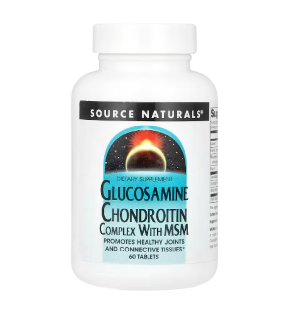 Source Naturals, Glucosamine Chondroitin Complex With MSM, 60 Tablets
