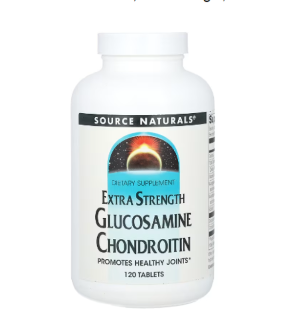 Source Naturals, Glucosamine Chondroitin, Extra Strength, 120 Tablets
