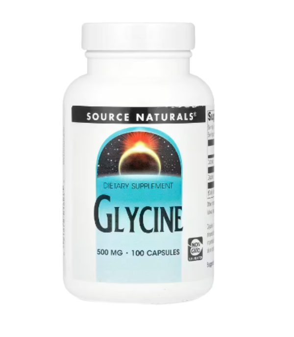 Source Naturals, Glycine, 1,000 mg, 100 Capsules (500 mg per Capsule)