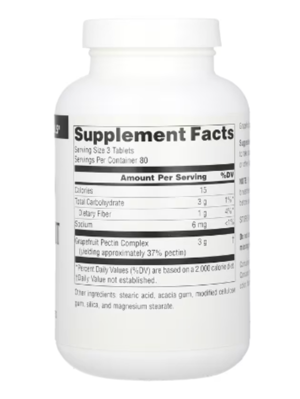 Source Naturals, Grapefruit Pectin, 1,000 mg , 240 Tablets (333 mg per Tablet)
