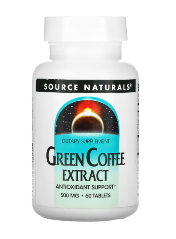 Source Naturals, Green Coffee Extract, 500 mg, 60 Tablets