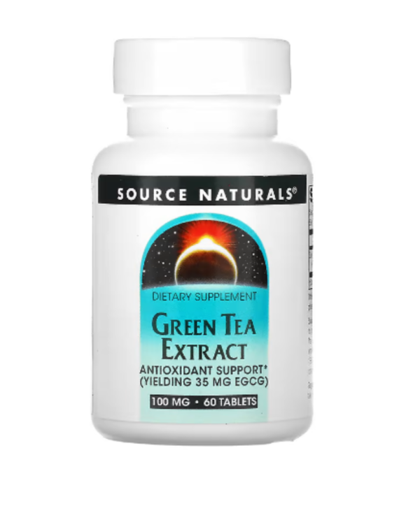 Source Naturals, Green Tea Extract, 100 mg, 60 Tablets