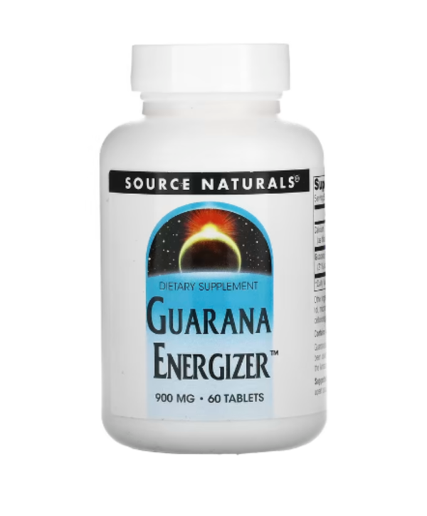 Source Naturals, Guarana Energizer, 900 mg, 60 Tablets