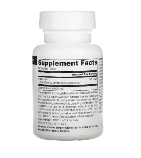 Source Naturals, Huperzine A, 100 mcg, 120 Tablets