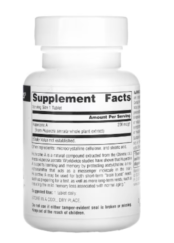 Source Naturals, Huperzine A, 200 mcg, 120 Tablets