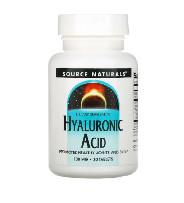 Source Naturals, Hyaluronic Acid, 100 mg, 30 Tablets