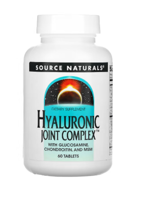 Source Naturals, Hyaluronic Joint Complex with Glucosamine, Chondroitin and MSM, 60 Tablets