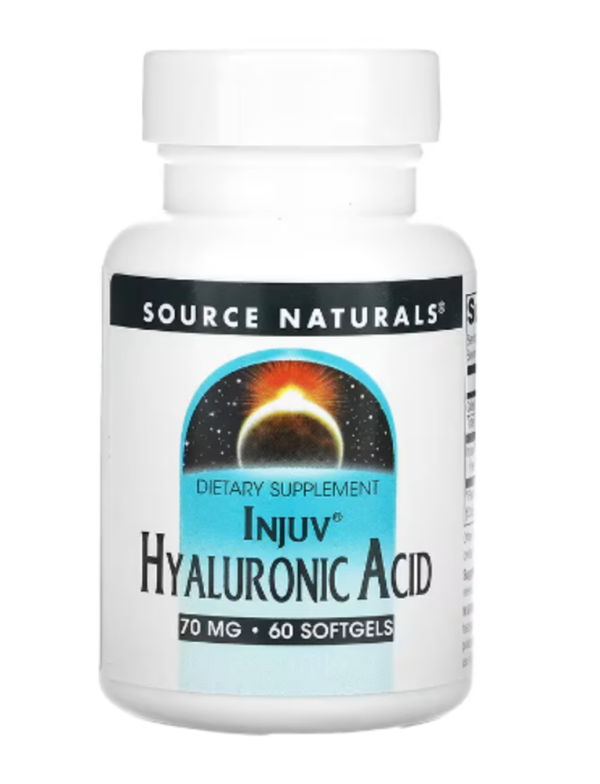 Source Naturals, Injuv Hyaluronic Acid, 70 mg, 60 Softgels
