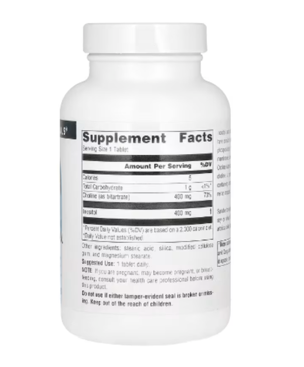 Source Naturals, Inositol & Choline, 800 mg, 100 Tablets