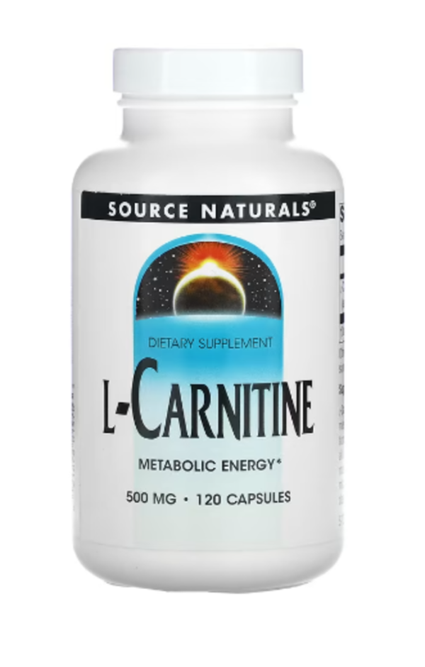 Source Naturals, L-Carnitine, 500 mg, 120 Capsules