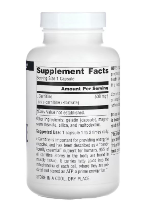Source Naturals, L-Carnitine, 500 mg, 120 Capsules