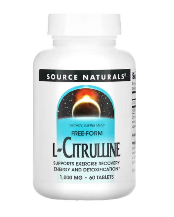 Source Naturals, L-Citrulline, 1,000 mg, 60 Tablets