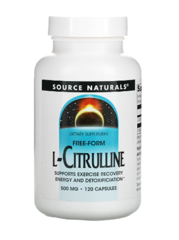 Source Naturals, L-Citrulline, 500 mg, 120 Capsules (125 mg per Capsule)
