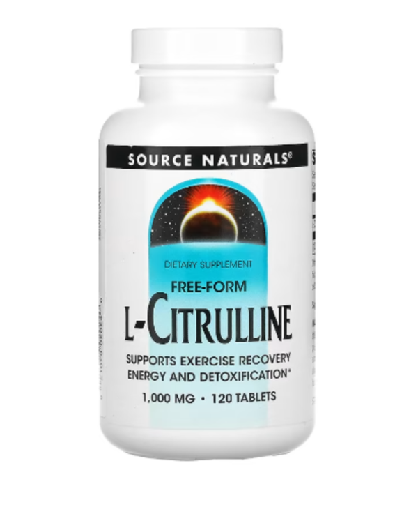Source Naturals, L-Citrulline, Free-Form, 1,000 mg, 120 Tablets