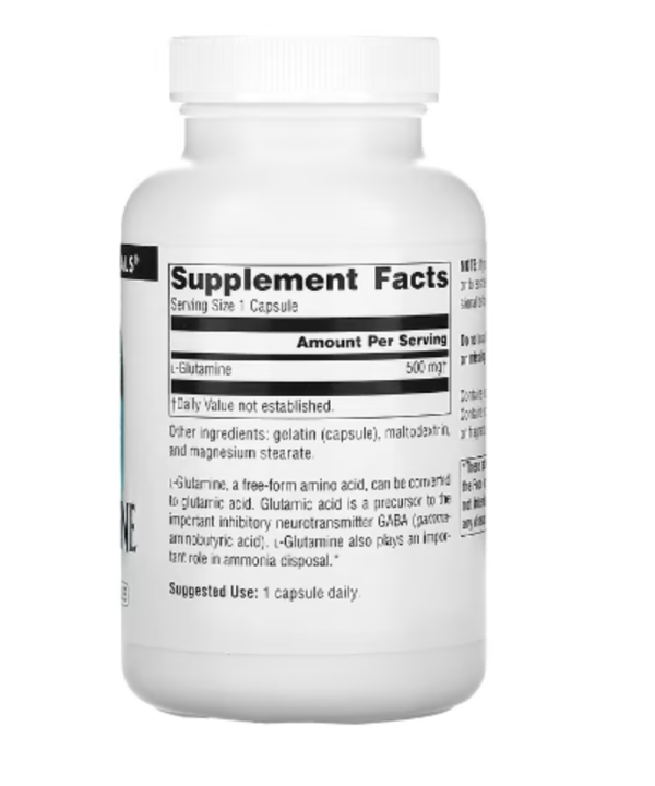 Source Naturals, L-Glutamine, 500 mg, 100 Capsules