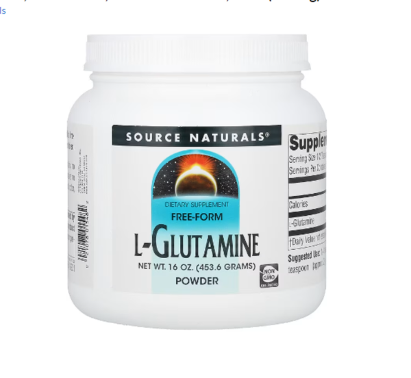 Source Naturals, L-Glutamine, Free-Form Powder, 16 oz (453.6 g)