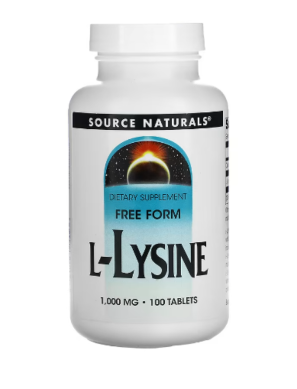 Source Naturals, L-Lysine, 1,000 mg, 100 Tablets