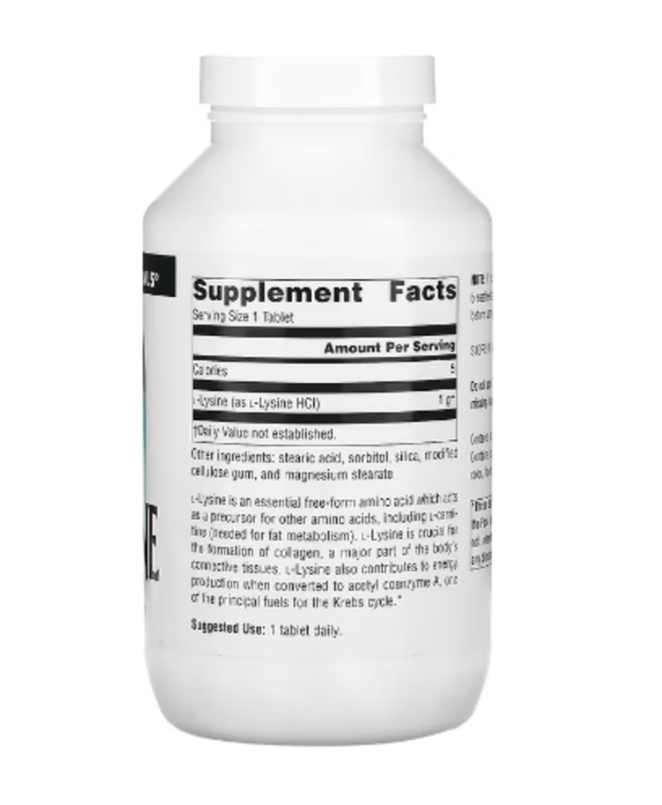 Source Naturals, L-Lysine, 1,000 mg, 200 Tablets