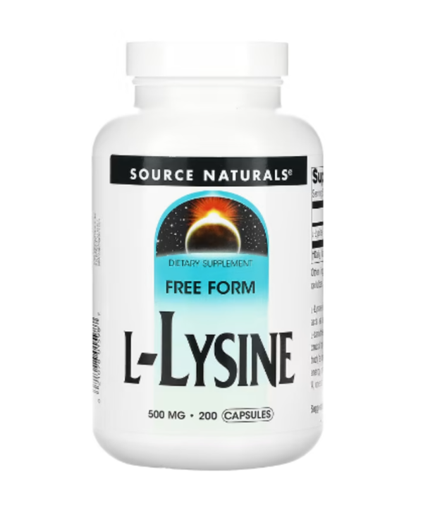 Source Naturals, L-Lysine, 500 mg, 200 Capsules