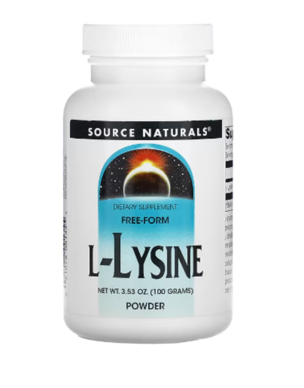 Source Naturals, L-Lysine Powder, 3.53 oz (100 g)