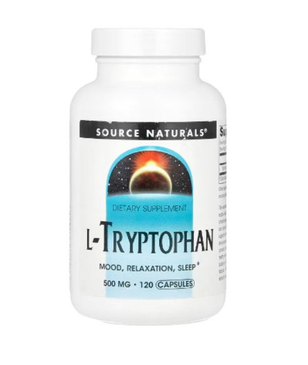 Source Naturals, L-Tryptophan, 1,500 mg, 120 Capsules (500 mg per Capsule)