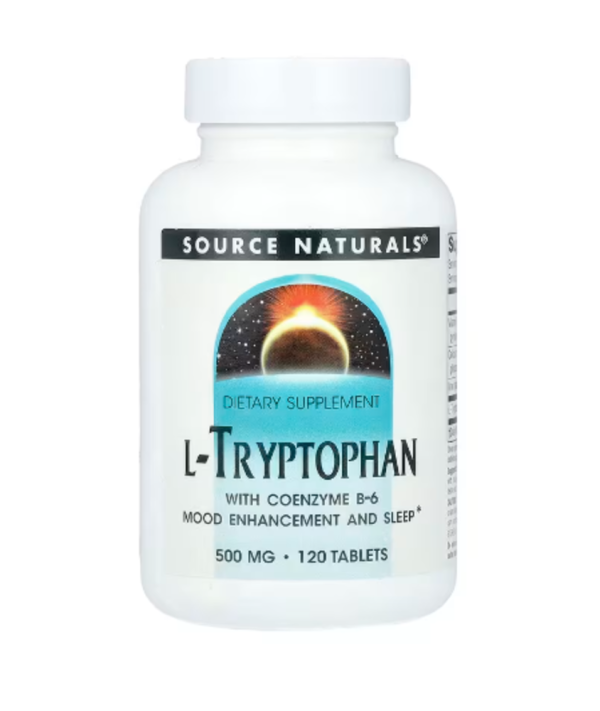 Source Naturals, L-Tryptophan With Coenzyme B-6, 120 Tablets